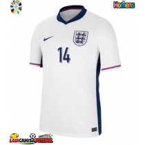 Camisa de Futebol Inglaterra Ezri Konsa #14 Equipamento Principal Europeu 2024 Manga Curta